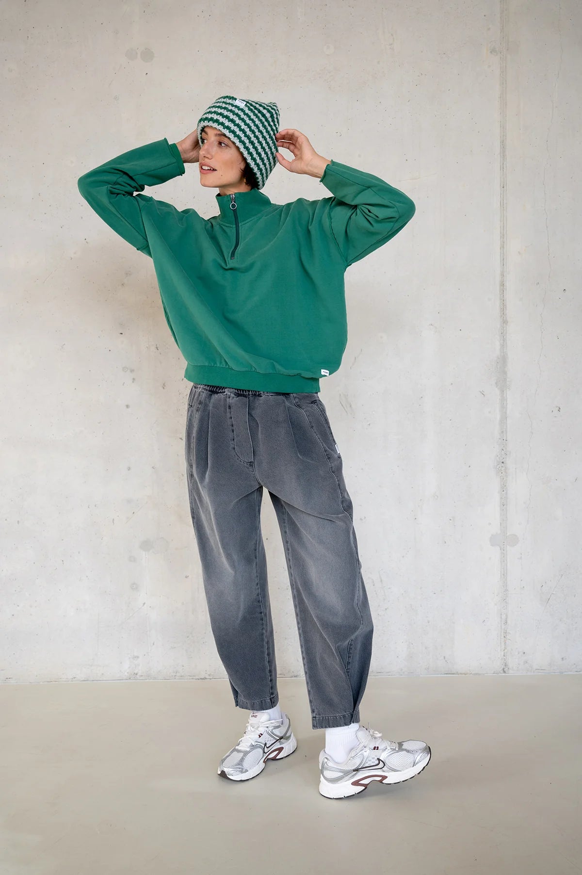 Penn & Ink | Sweater Print (W25F1764LTD) Green - Black