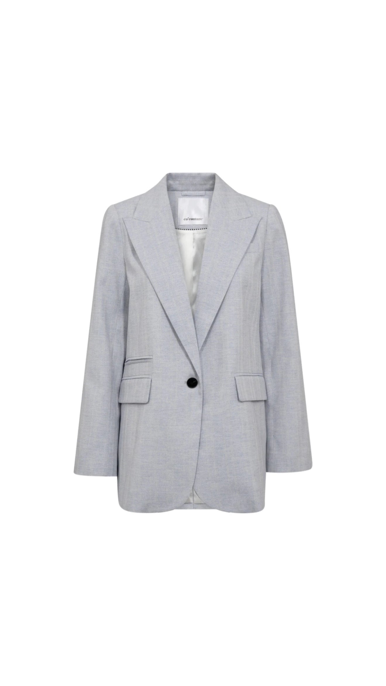 Co'Couture | LisaCC Linen Single Blazer - Light Blue