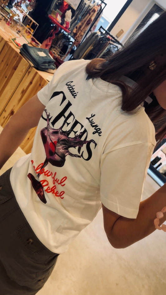 Colourful Rebel | Cheers Loosefit Tee - White