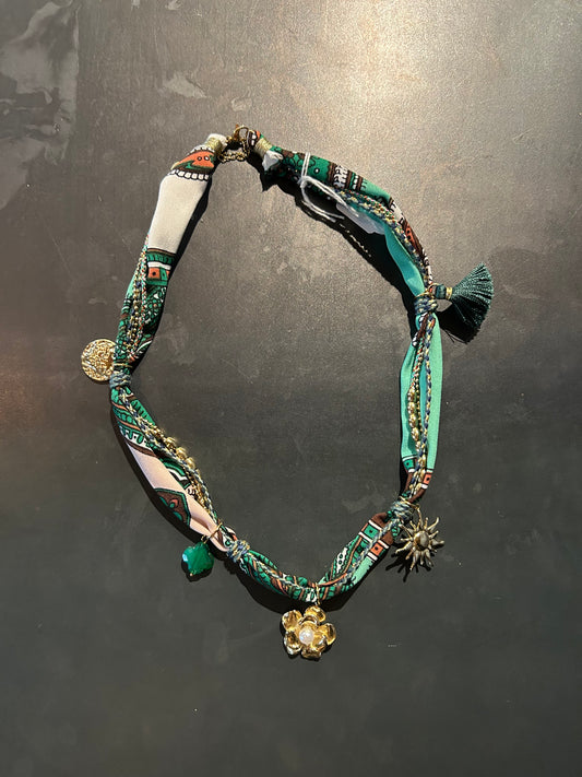 FÍ Sieraden | Ketting met bedels - Groen