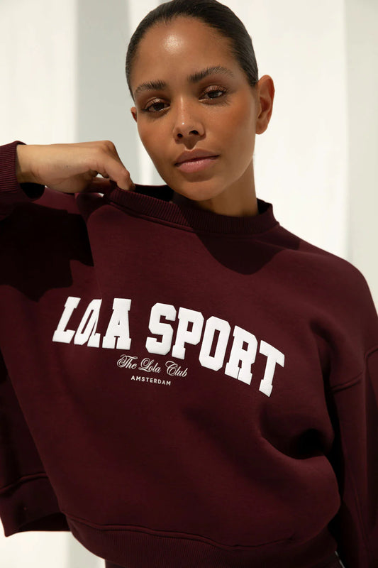 The Lola Club | Jade Sweater - Cherry Red