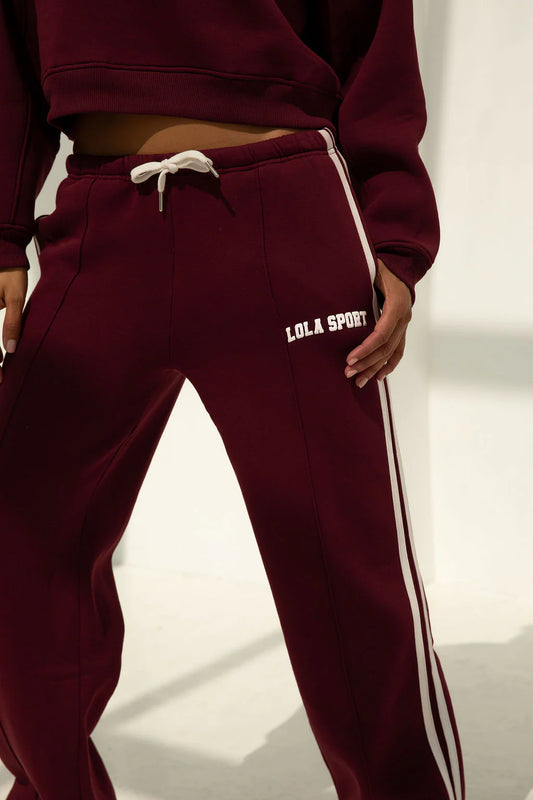 The Lola Club | Jade Pants - Cherry Red