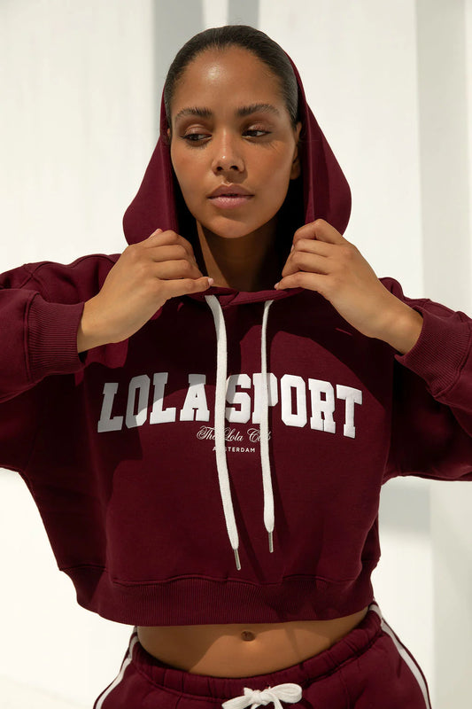 The Lola Club | Jade Hoodie - Cherry Red