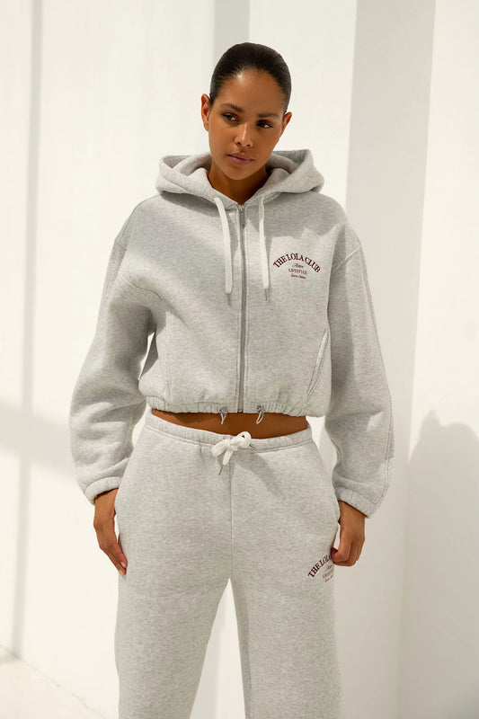 The Lola Club | Maya Cardigan - Grey Melange