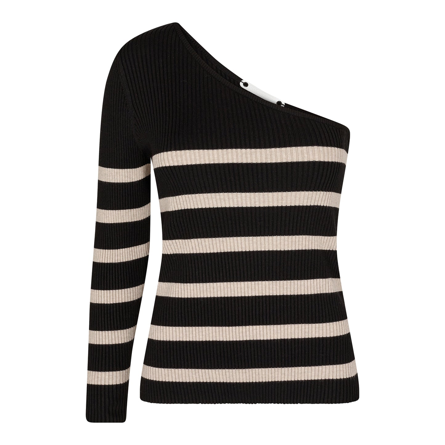 Co'Couture | BaduCC Stripe Asym Rib Knit