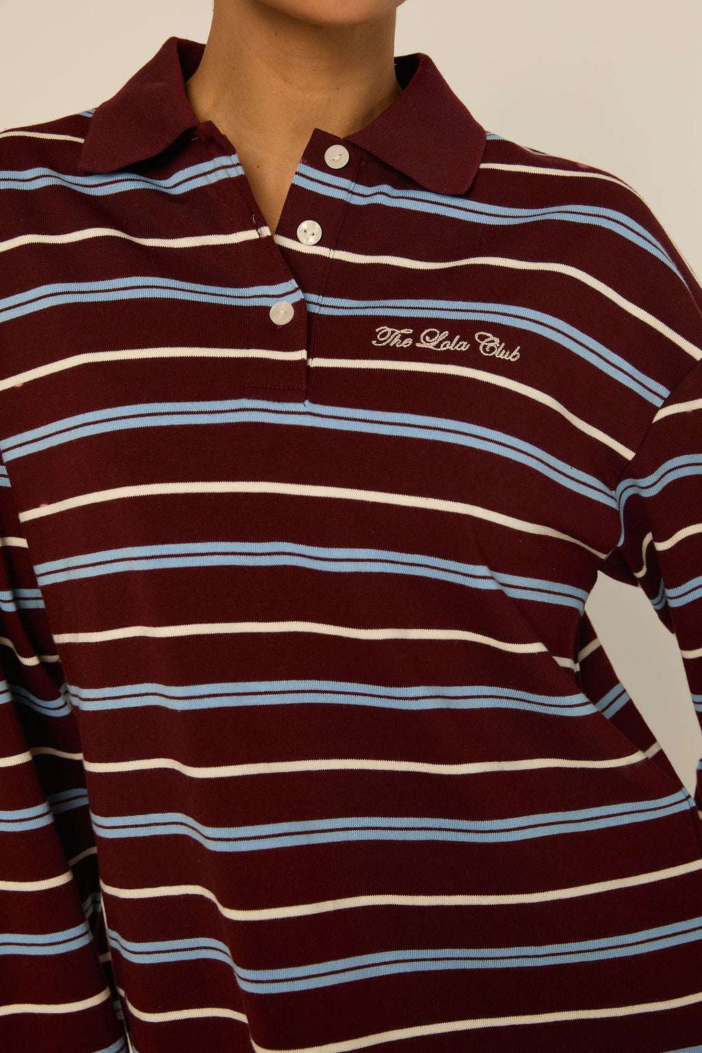 The Lola Club | Emilia Polo - Striped Mulberry