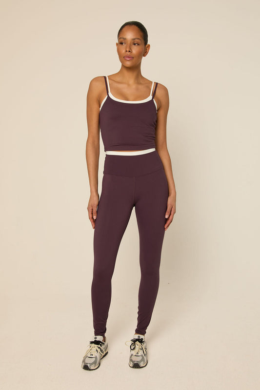 The Lola Club | Bruna Legging - Mulberry Wine
