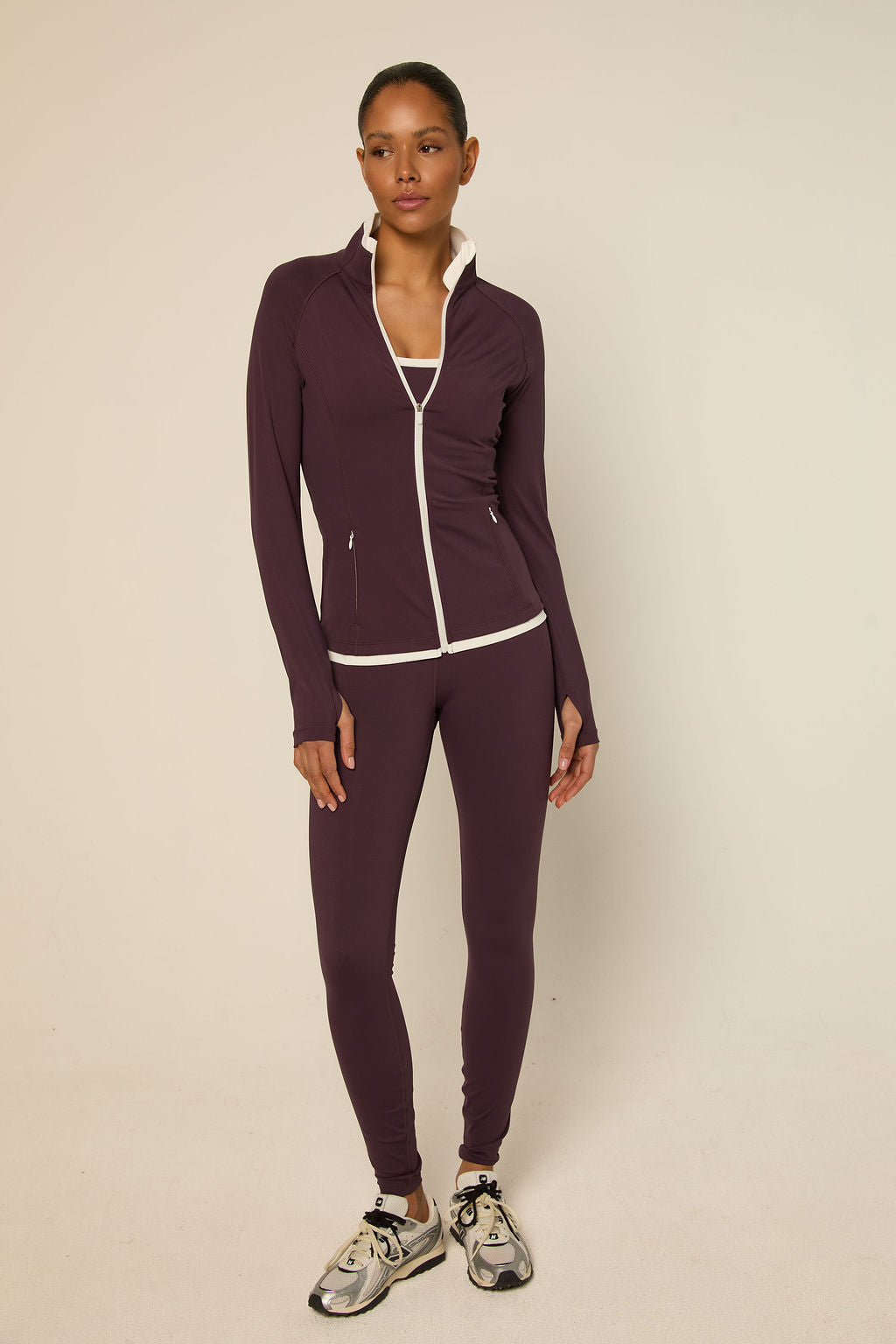 The Lola Club | Bruna Legging - Mulberry Wine