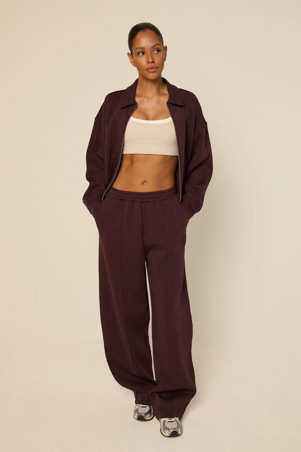 The Lola Club | Leyla Pants - Mulberry Wine