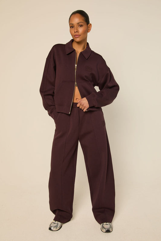 The Lola Club | Leyla Zip Through - Mulberry Wine