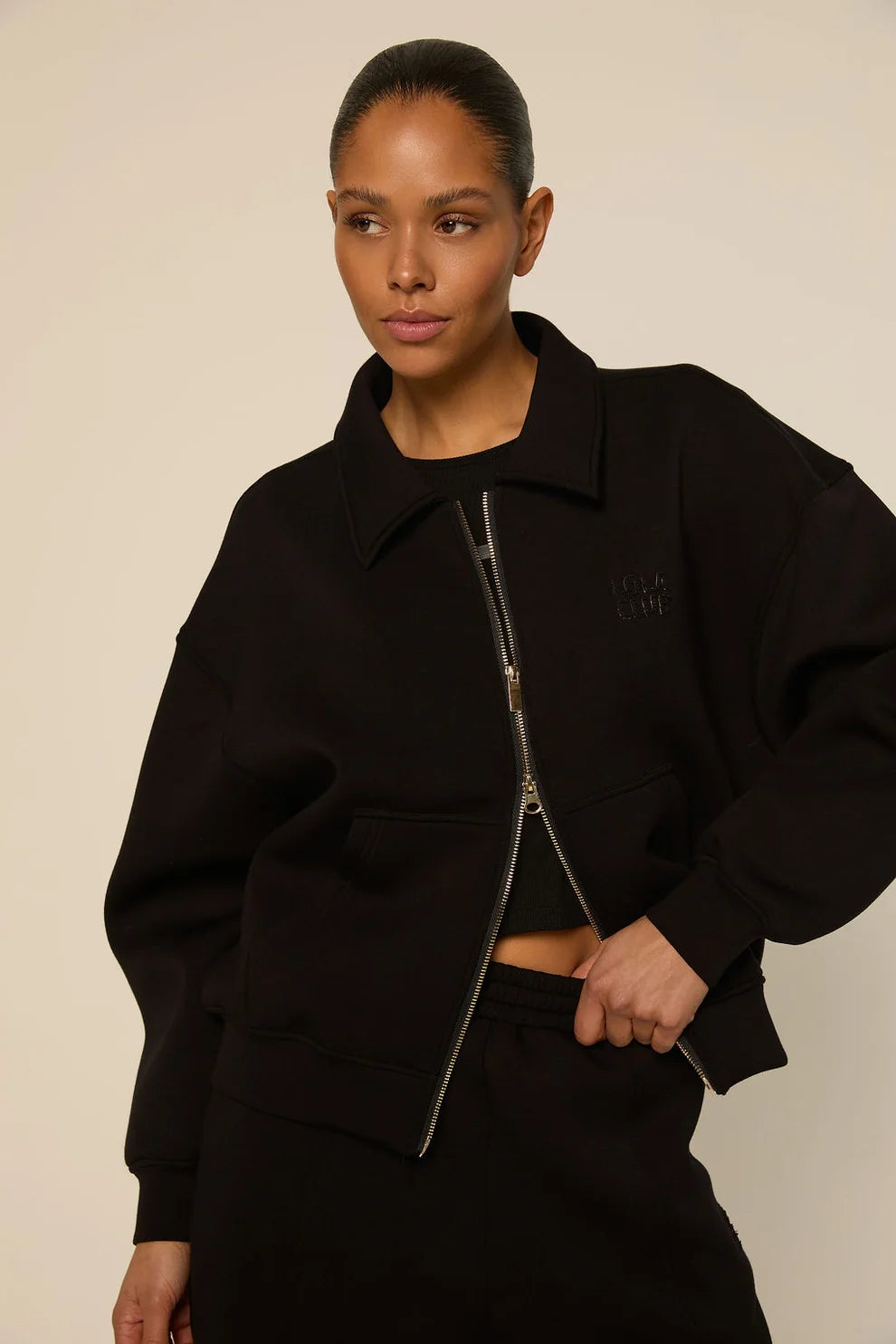 The Lola Club | Lois Zip Trough - Black