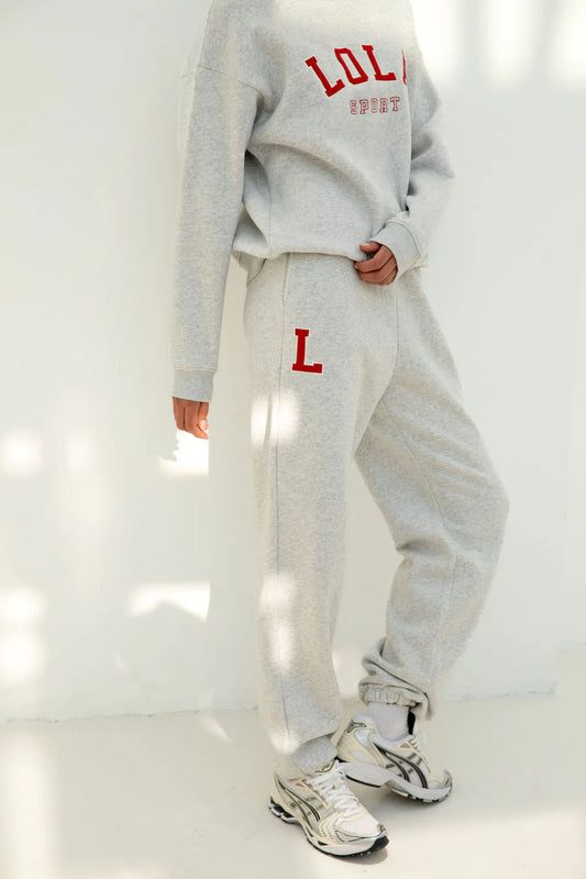The Lola Club | Milla Pants - Grey Melange