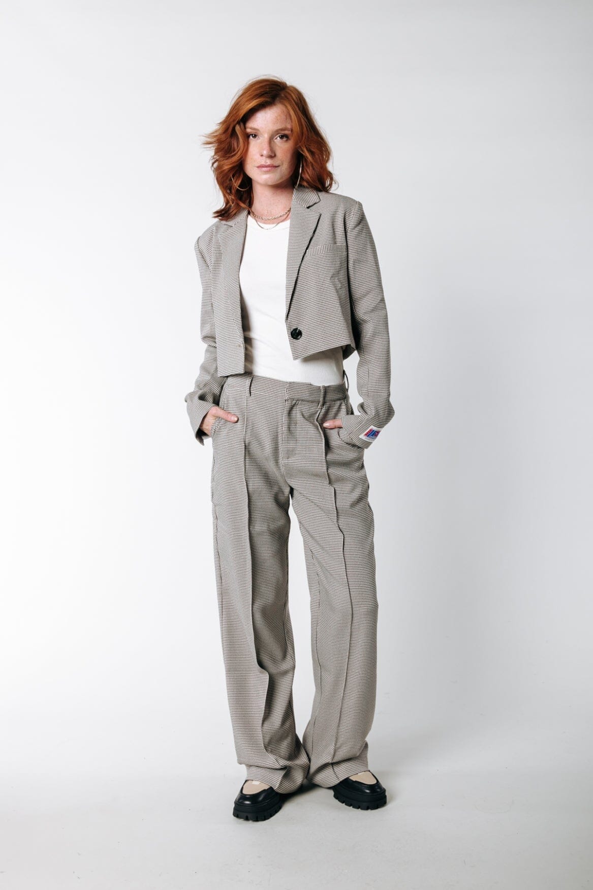 Colourful Rebel | Rus Check Pants Light brown