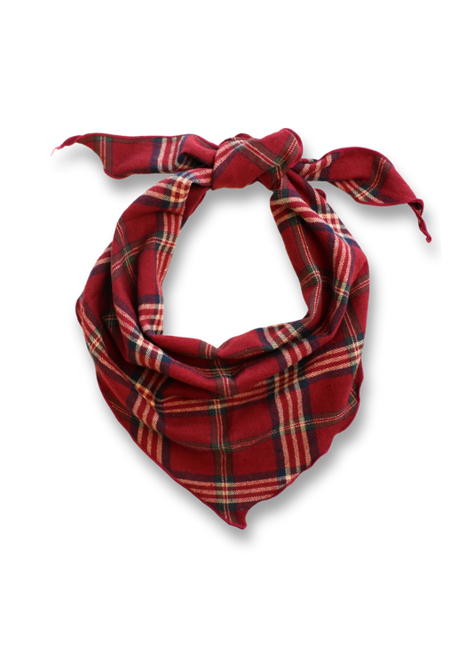 Bonnie Studios | Plaid Sjaal - Burgundy