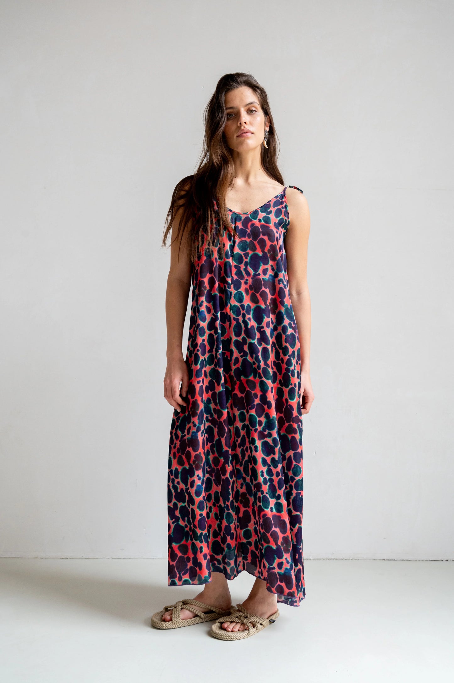 Penn & Ink | Dress AOP - Tanin (S25T1177LTD)