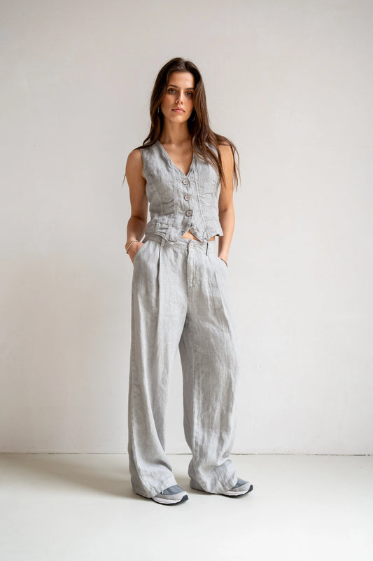 Penn & Ink | Trousers (S25Z758LTD) - Cool grey