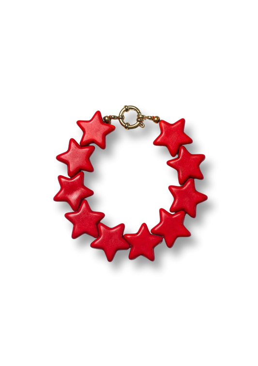 Bonnie Studios | Star Bracelet - Red