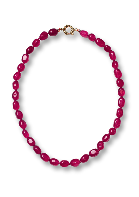 Bonnie Studios | Bobby Necklace - Burgundy