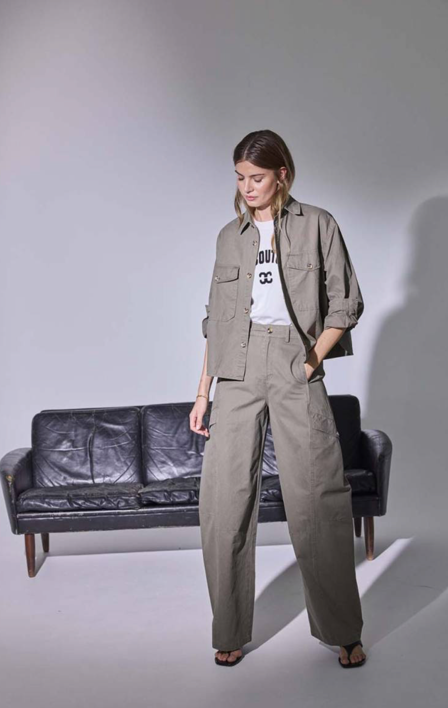 Co'couture | EvelynCC Barrel LL Pant (41083) Army