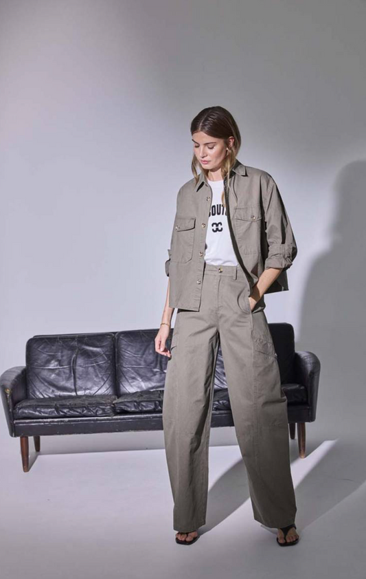 Co'couture | EvelynCC Barrel LL Pant (41083) Army