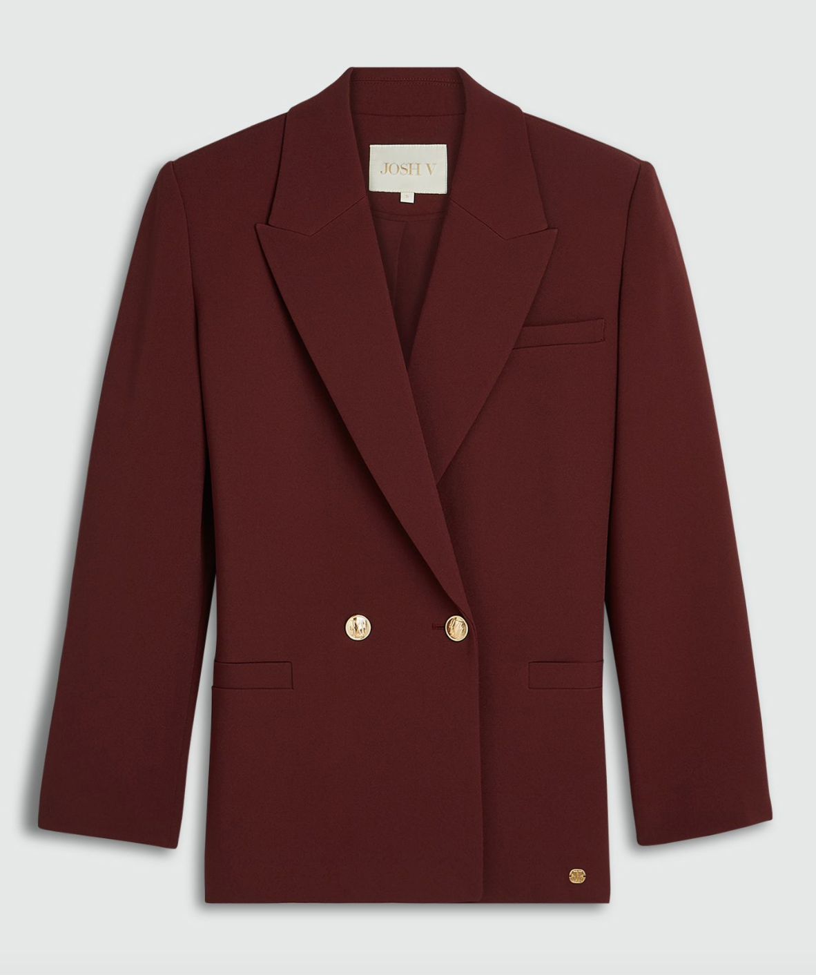 JOSH V | Dee Oversized Blazer - Burgundy
