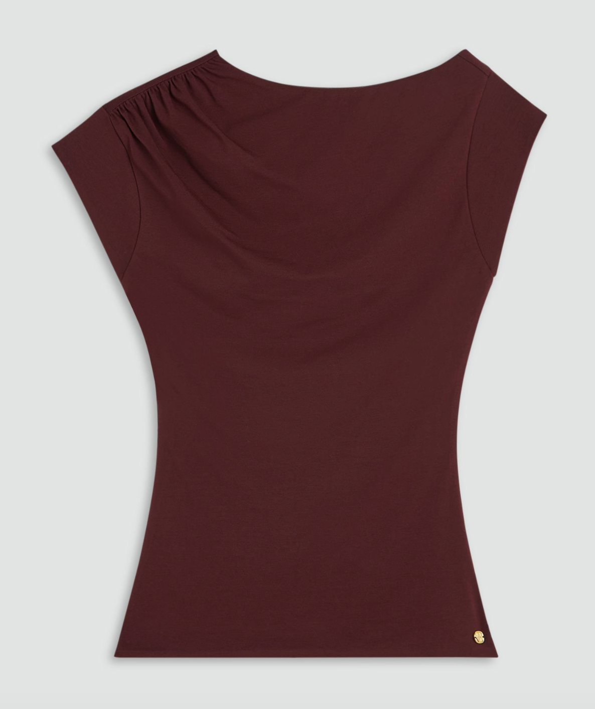 JOSH V | Percy Slim Fit Top - Burgundy