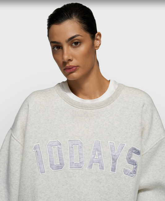 10Days | Statement sweater - 4000 soft white melee (20-800-6201)