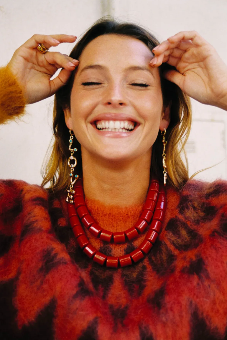 Bonnie Studios | Double Phil Necklace - Red
