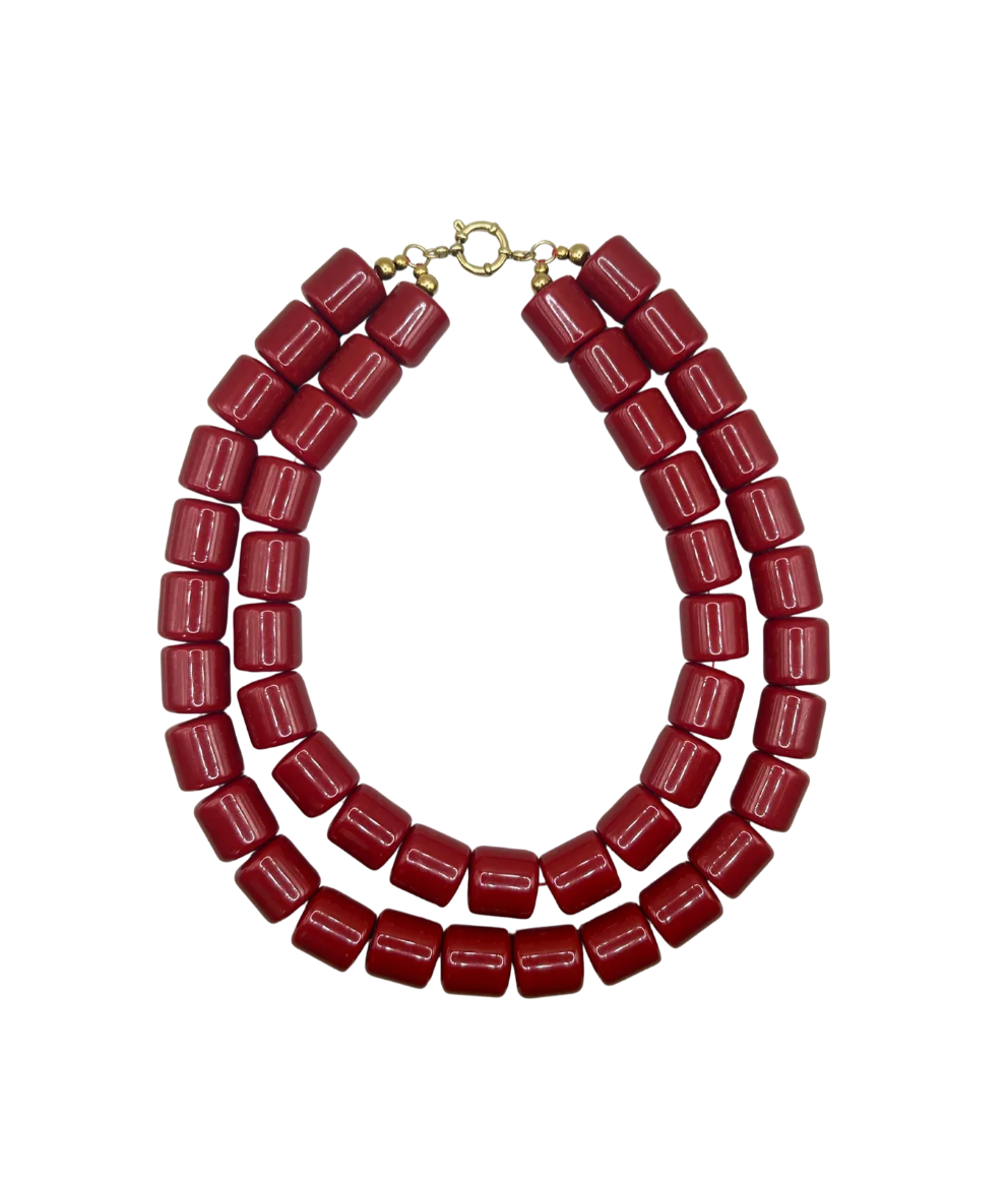 Bonnie Studios | Double Phil Necklace - Red