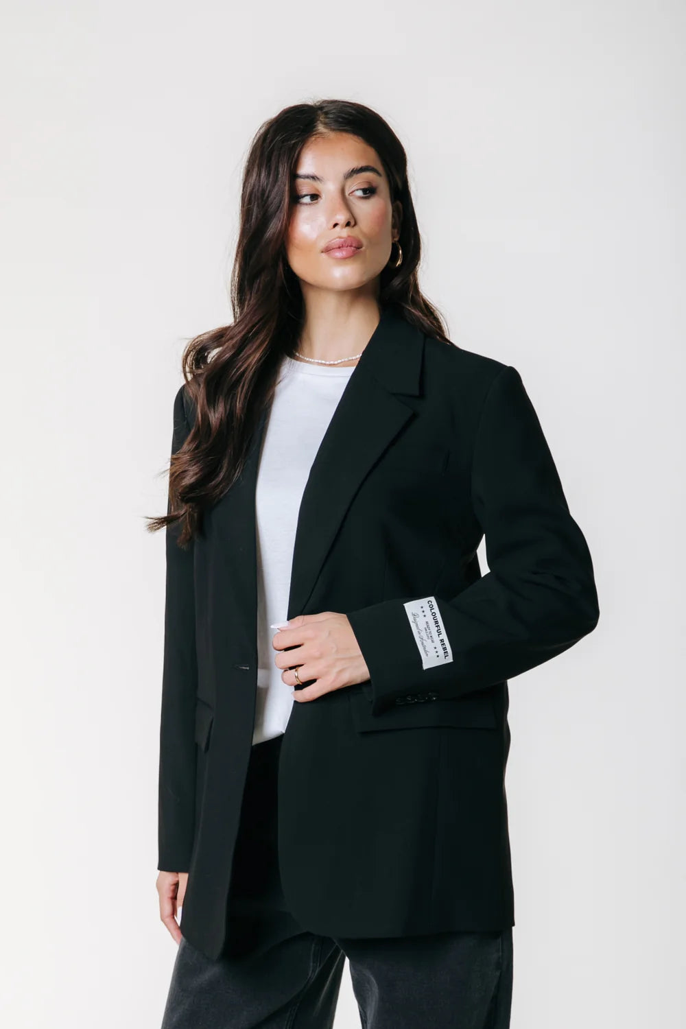 Colourful Rebel | Jesra Blazer Denim Patch - Black (WJ117194)