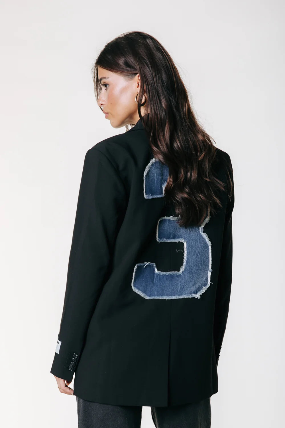 Colourful Rebel | Jesra Blazer Denim Patch - Black (WJ117194)