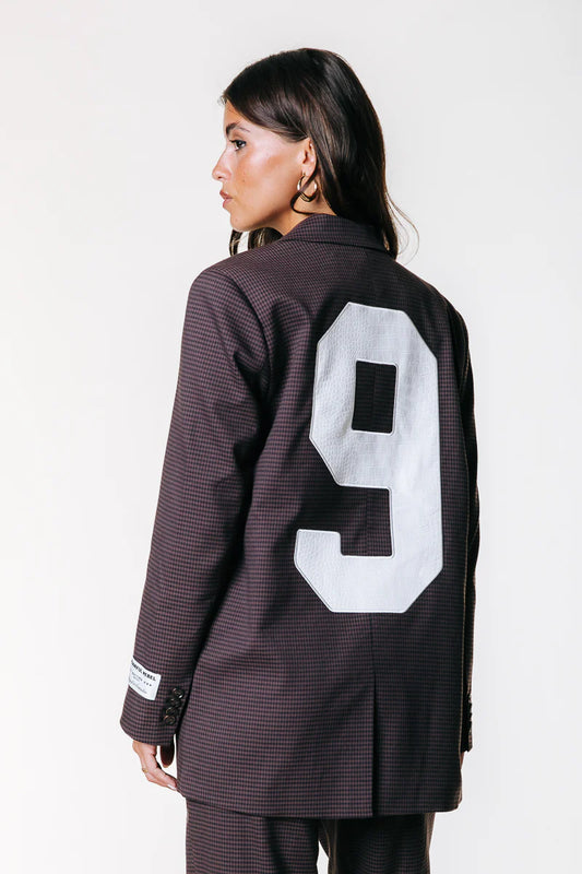 Colourful Rebel | Mimmi Solid Dogtooth Blazer - Brown (WJ117264)