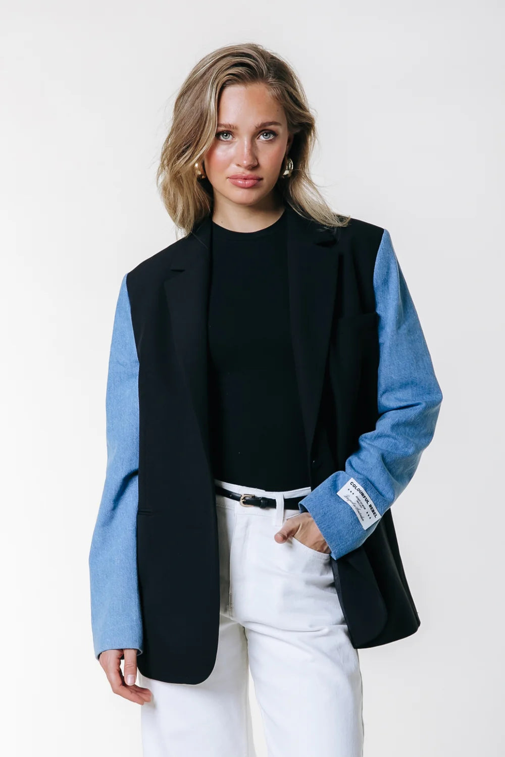Colourful Rebel | Mimmi Denim Blazer - (WJ117572) Black