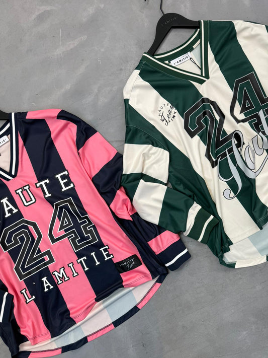 Haute L'amitie | HL24 Stripe Blouse - Sporty Green