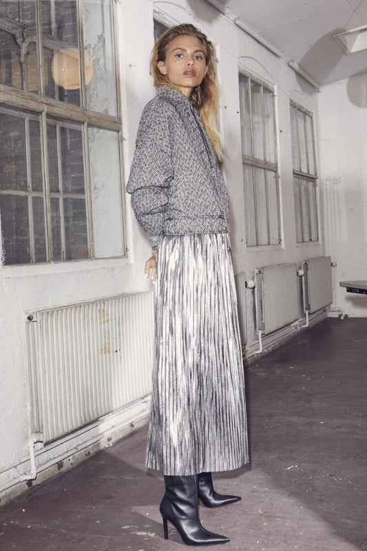Co'couture | RileyCC Metal Plissé Skirt