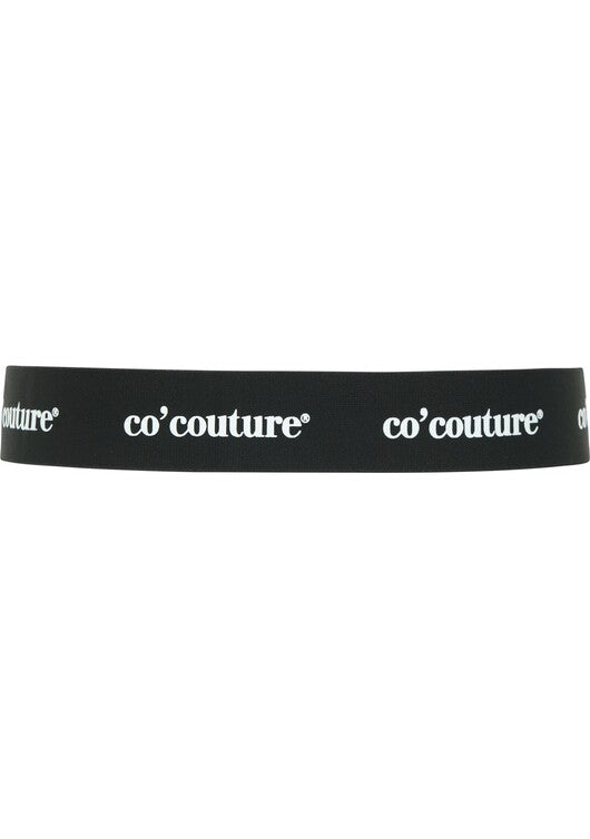 Co'Couture | Logo Elastic Belt - Black