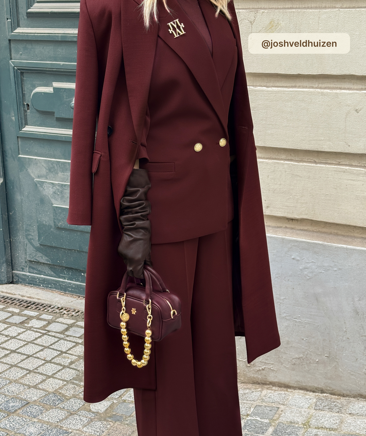 JOSH V | Amandine Bag - Burgundy