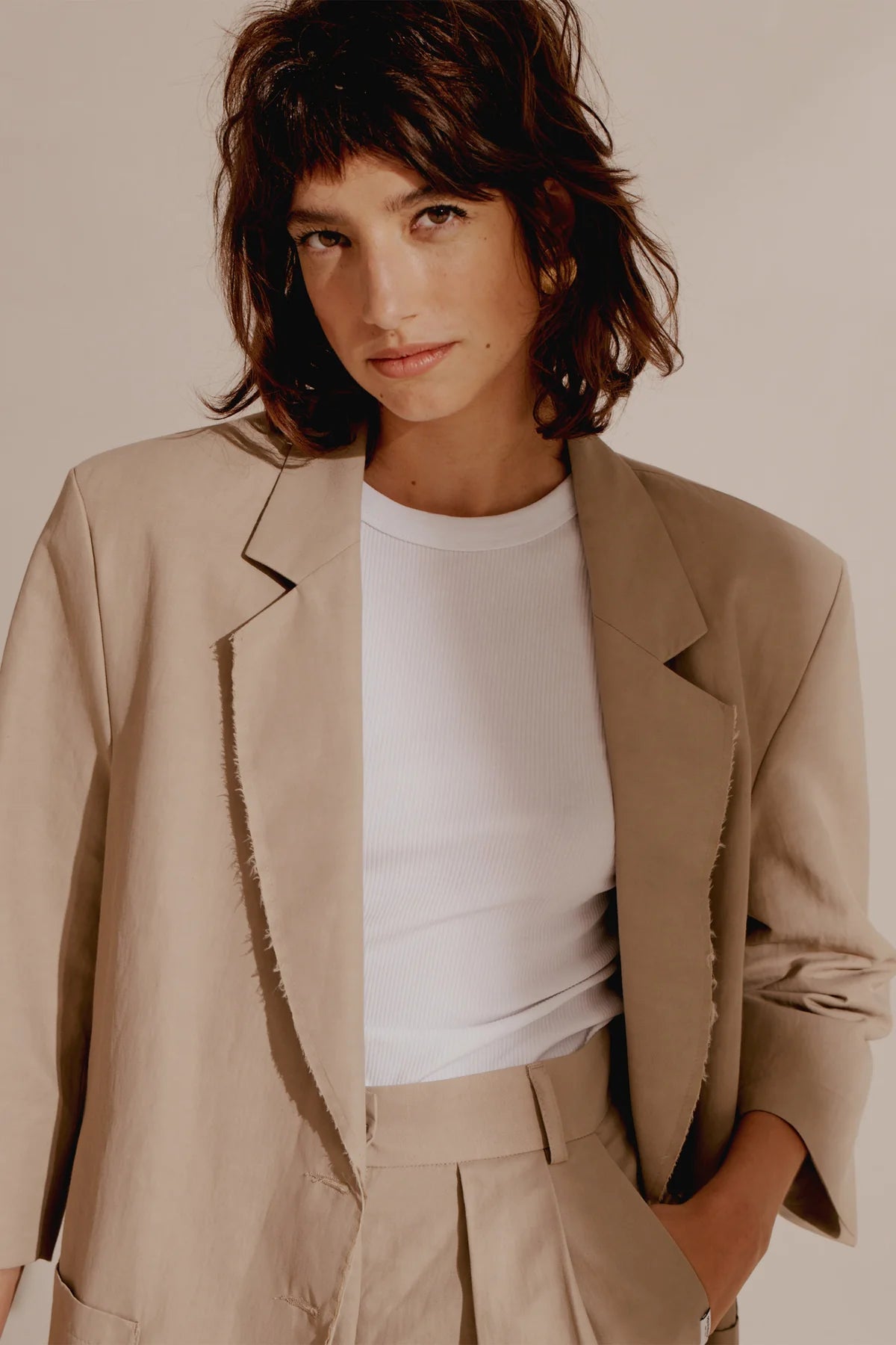 Penn & Ink | Blazer Raw Edge