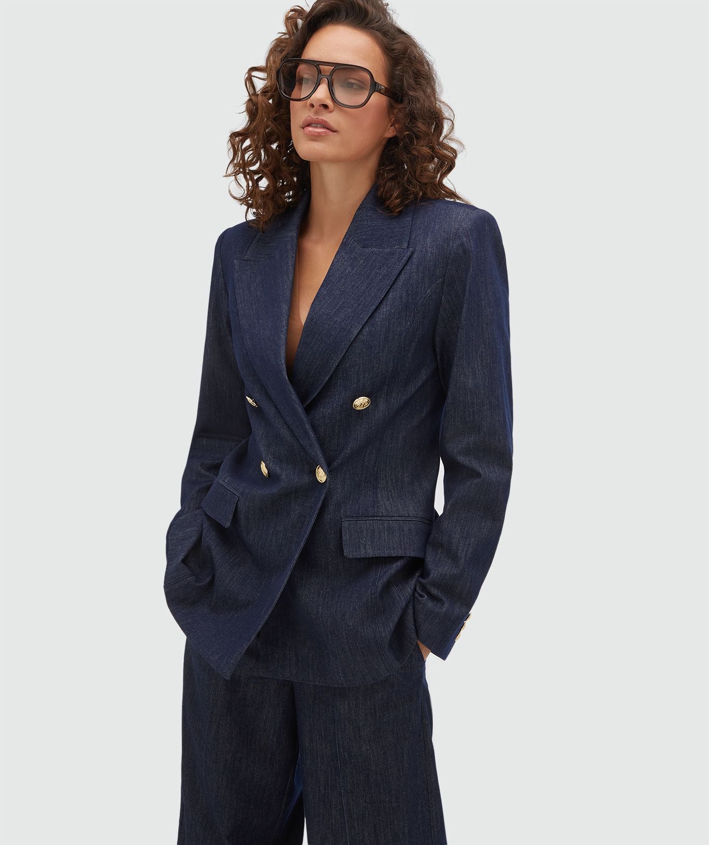 Josh V | Bluebell Fitted Blazer - Dark Blue (JV-2607-0312)