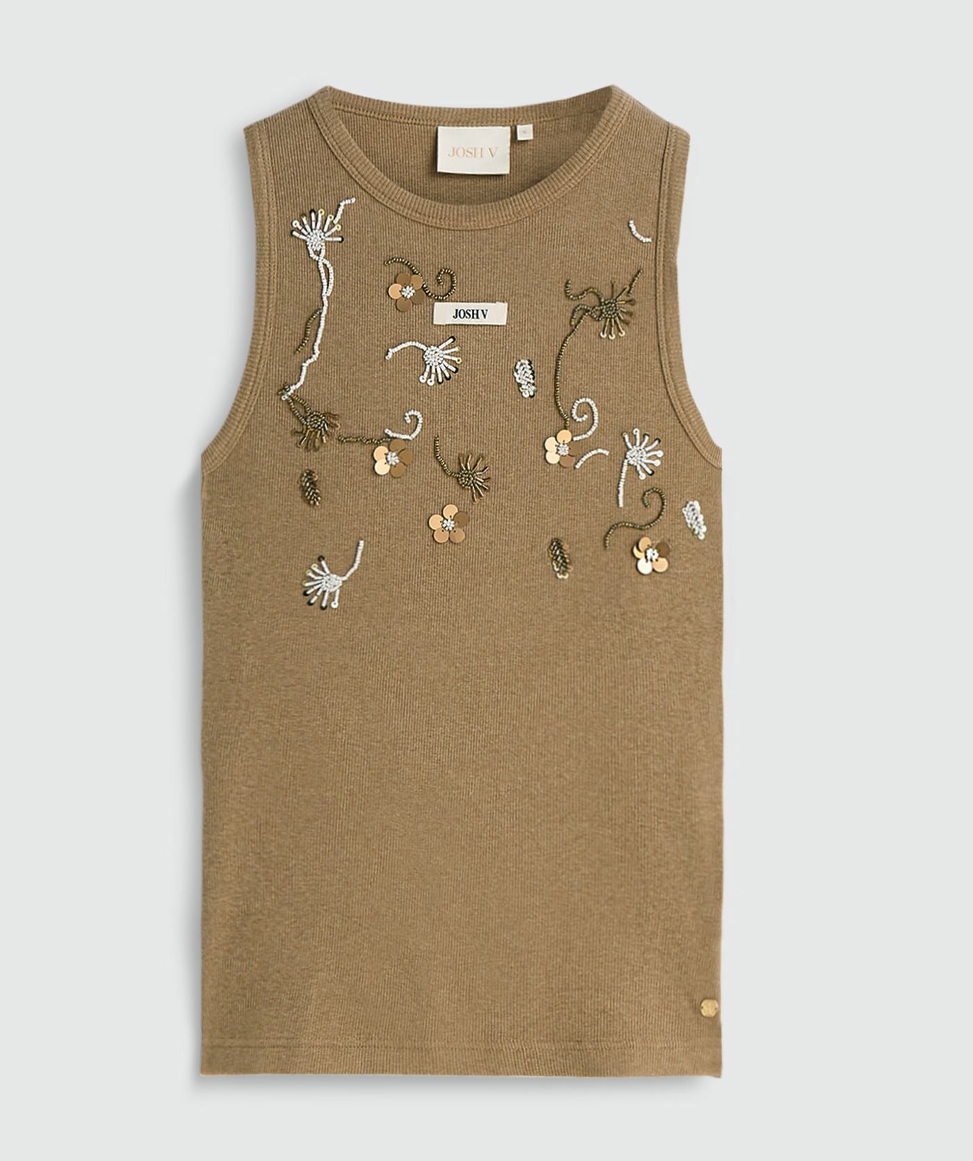 Josh V | Calix Top - Khaki Melange (JV-2607-1107)
