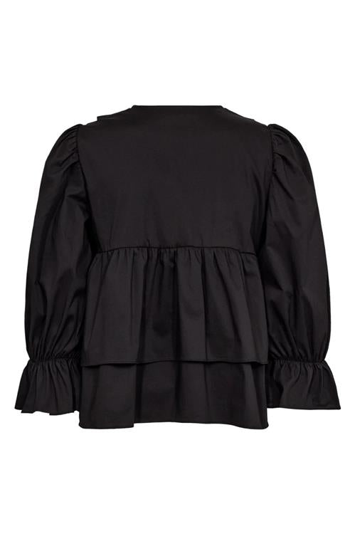 Co'Couture | CrispCC Collar Blouse - Black (35606)