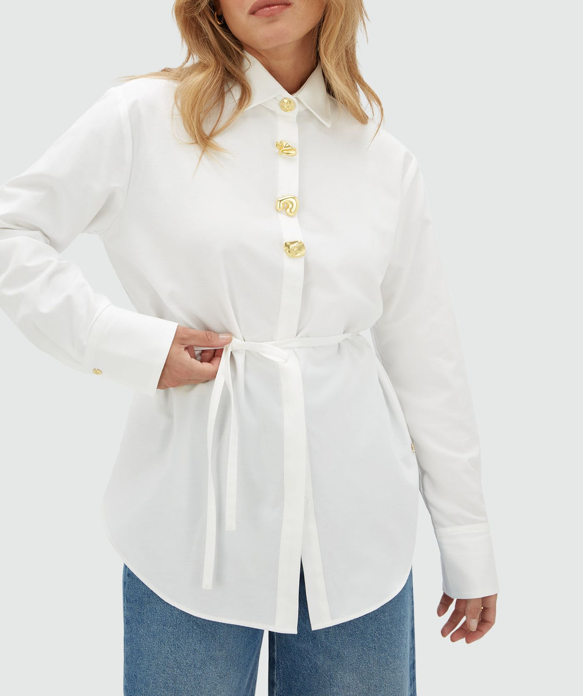 JOSH V | Chenda Oversized Blouse - Off-White