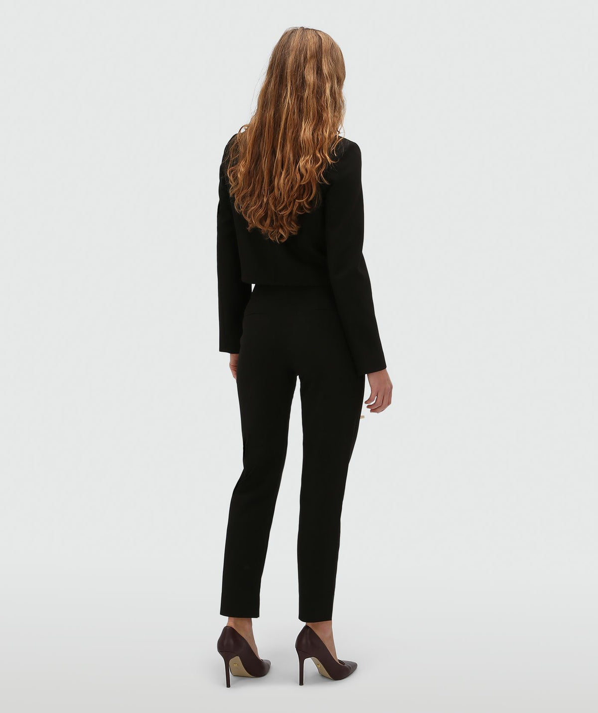 JOSH V | Clovis High Waisted Skinny Pantalon - Black