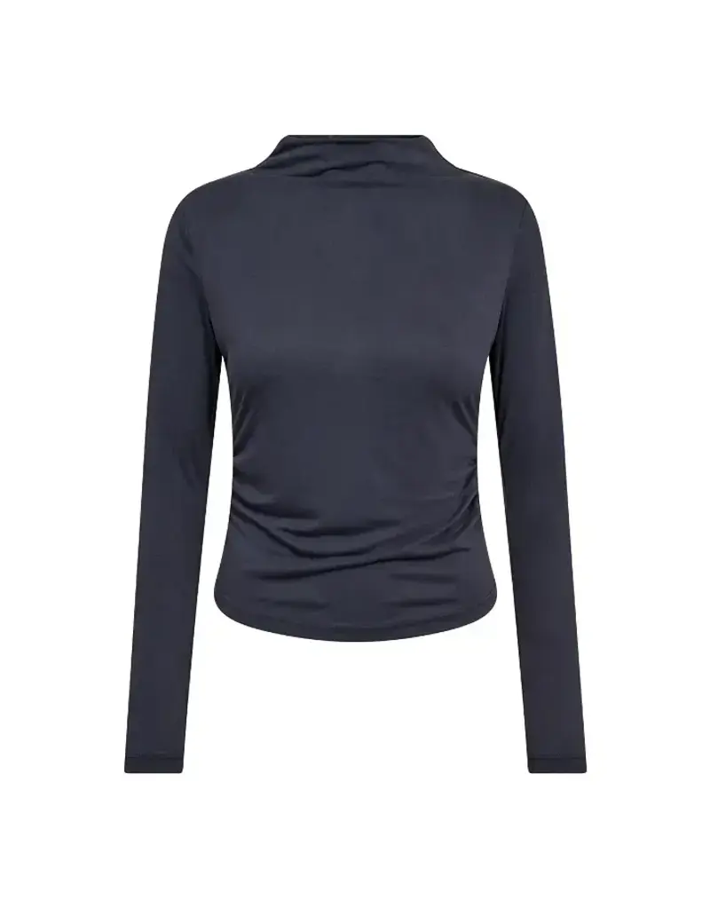 Co'Couture | CamillaCC Padded LS Blouse - Dusty Blue (500399)