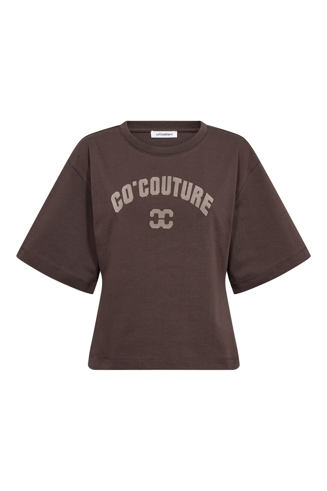 Co'Couture | ZengaCC Tee O-Neck - Dark Brown