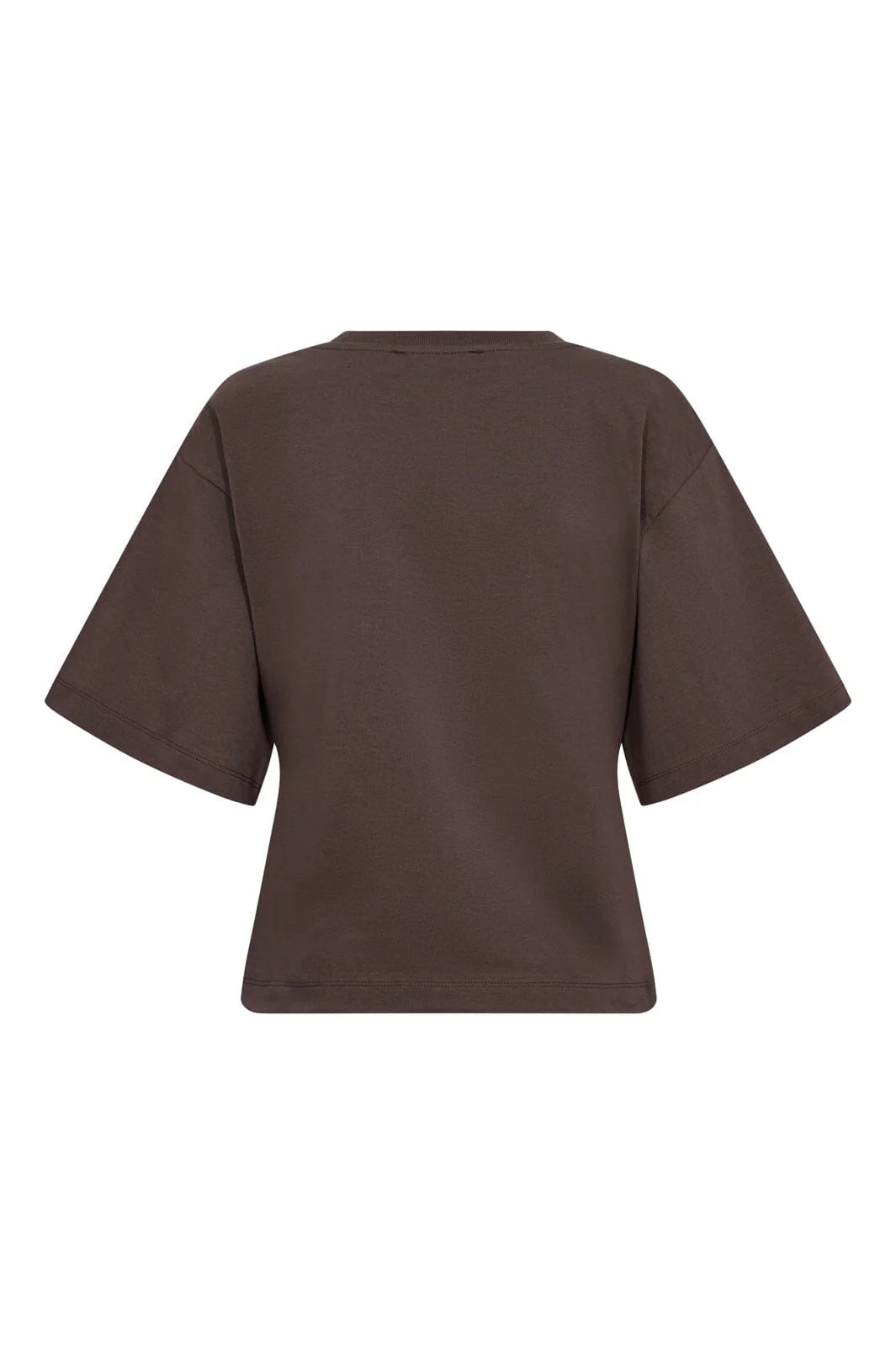 Co'Couture | ZengaCC Tee O-Neck - Dark Brown
