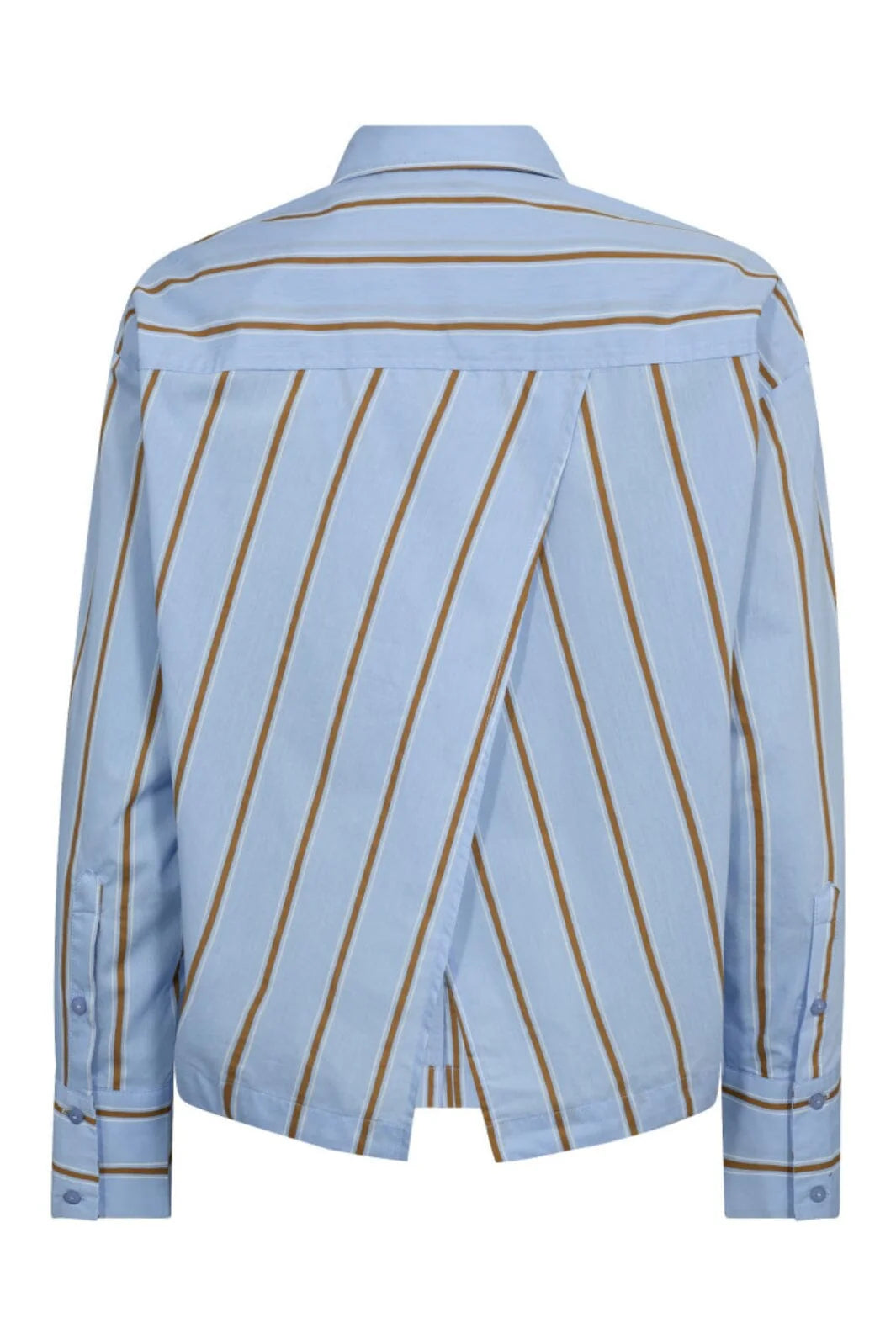 Co'Couture | AmoraCC Stripe Tie Shirt - Pale Blue