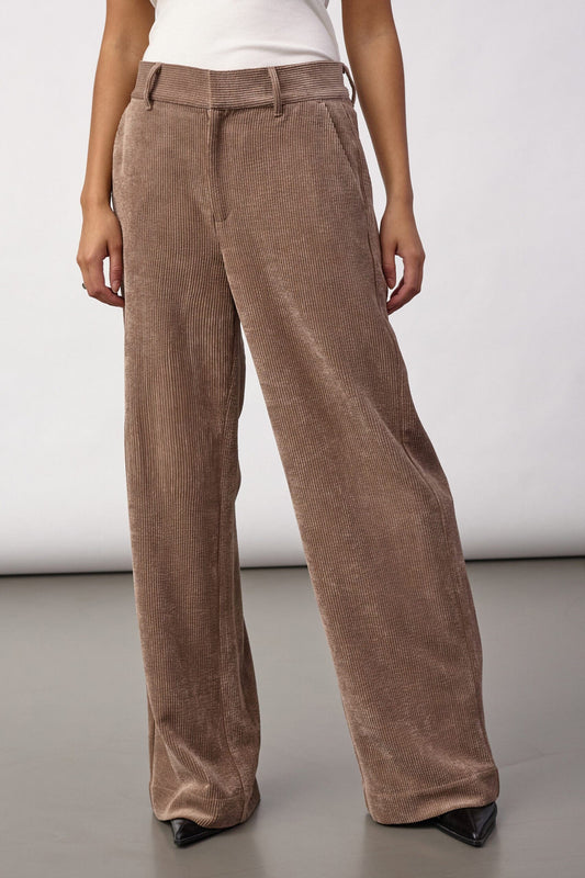 Co'Couture | DaisyCC Cord Pant - Walnut