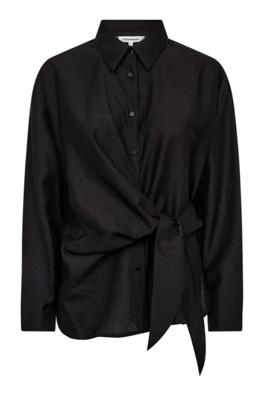 Co'Couture || IdinaCC Tie Shirt - Black