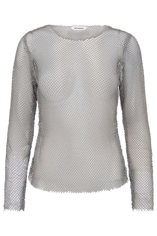 Co'couture | KrystalCC Net Blouse - Silver